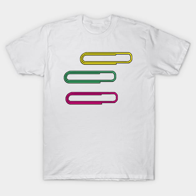 A nice trio of paperclips T-Shirt by WinstonsSpaceJunk